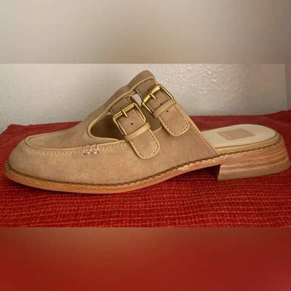 NWT-.DOLCE VITA WOMENS TAN MULES - Picture 9 of 16